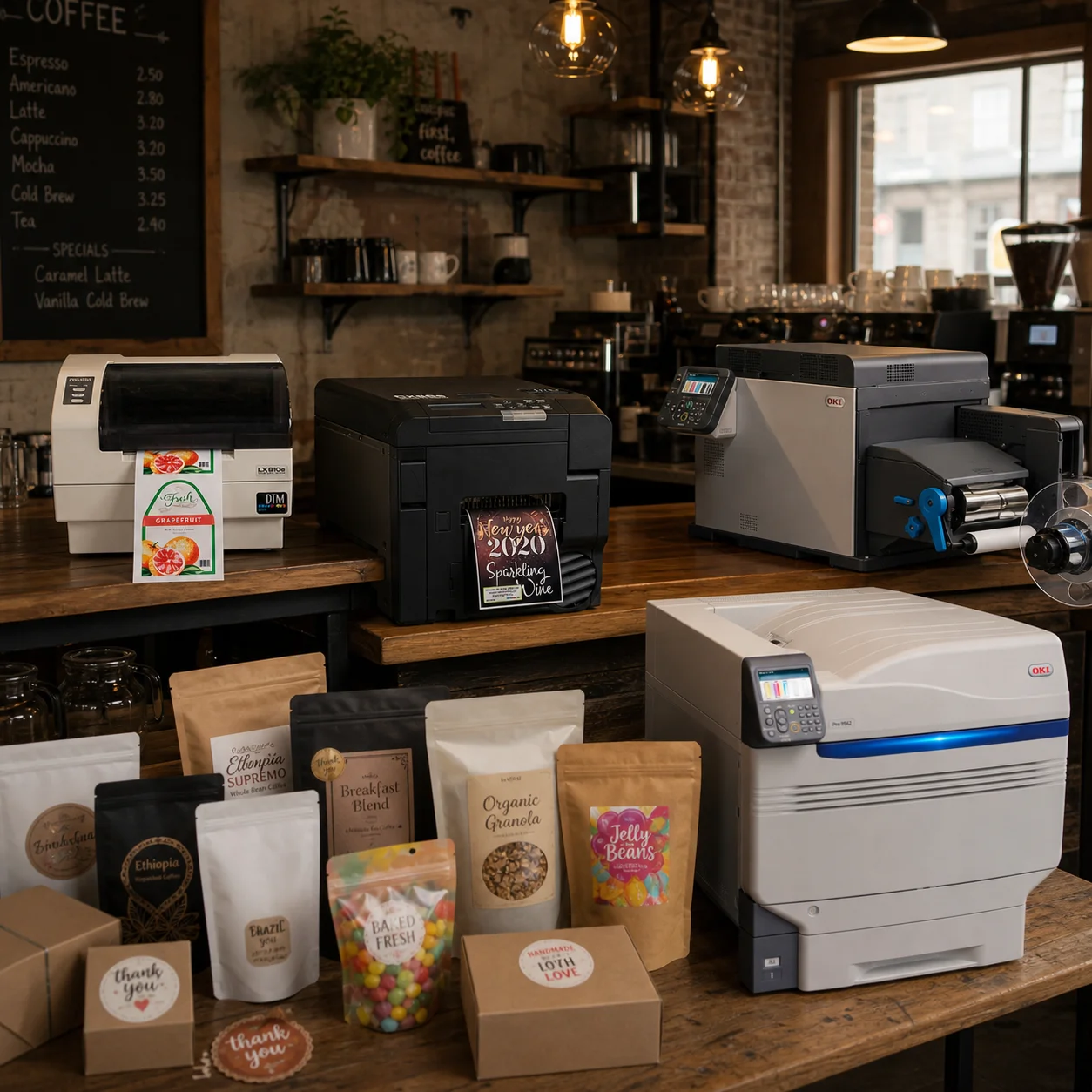 Coffee packaging and labels