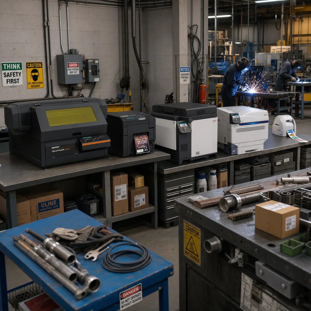 Industrial product labelling